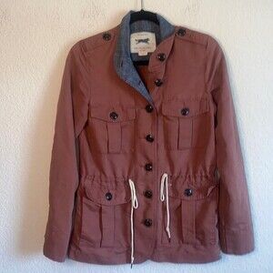 Obey Propaganda Hemingway cargo Utility moto trench Jacket grunge rock punk XS